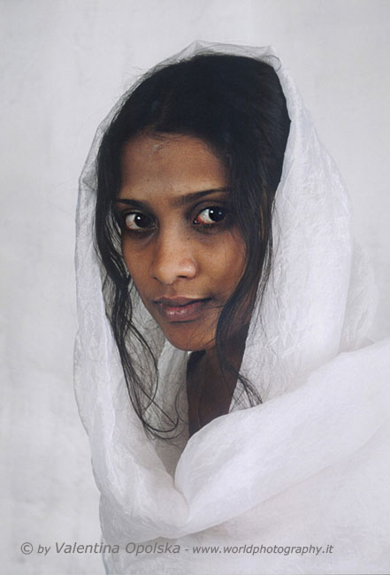 Portrait of an  Indian girl